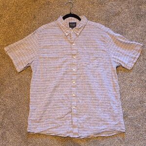 Casual Striped Button-Down Shirt for Men